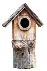 Isolated Tree Birdhouse