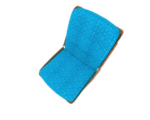 Tufted Leather Recliner Chair isolated on background. 3d rendering - illustration