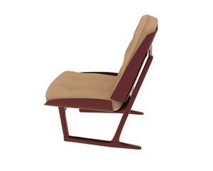 Modern Lounge Chair with Tufted Cushion