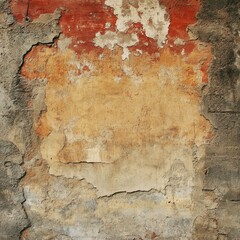 Weathered Wall Texture: A Study in Layers, Cracks, and Fading Color, Revealing a Unique Visual Narrative