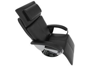 Modern Reclining Armchair with Metallic Base