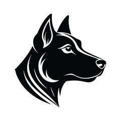 Dog head vector 