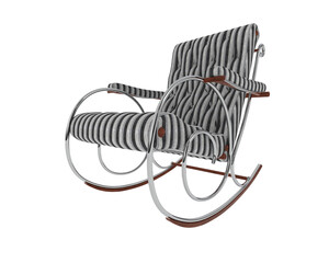 Lounge Chair  isolated on background. 3d rendering - illustration