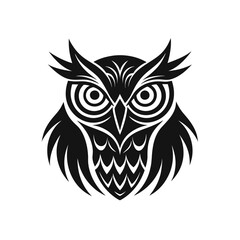 owl tattoo vector illustration