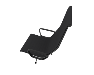 Ornate Metal-Framed Reclining Lounge Chair isolated on background. 3d rendering - illustration