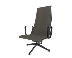 Ornate Metal-Framed Reclining Lounge Chair isolated on background. 3d rendering - illustration