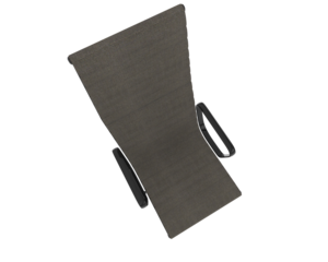 Ornate Metal-Framed Reclining Lounge Chair isolated on background. 3d rendering - illustration