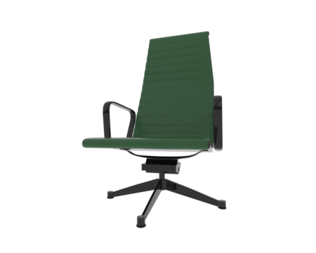 Ornate Metal-Framed Reclining Lounge Chair isolated on background. 3d rendering - illustration