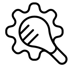 Sector Performance Vector Line Icon Design