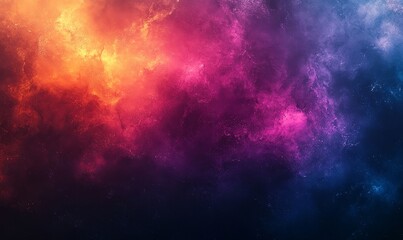 Naklejka premium Vibrant Abstract Color Explosion with Electric Pink, Fiery Orange, and Deep Blue Hues in Fluid Texture Background Art