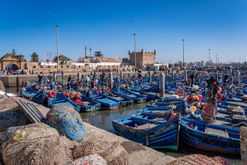 Views around Essaouira a port town in Morocco 