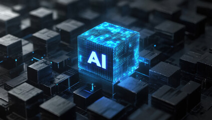AI, Artificial Intelligence concept,3d rendering,conceptual image. 
