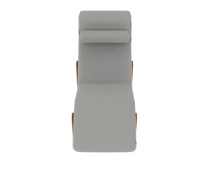 Modern Reclining Chaise Lounge isolated on background. 3d rendering - illustration