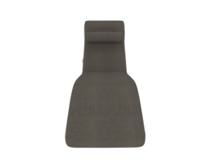 Modern Reclining Chaise Lounge isolated on background. 3d rendering - illustration