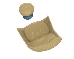 Modern lounge chair isolated on background. 3d rendering - illustration