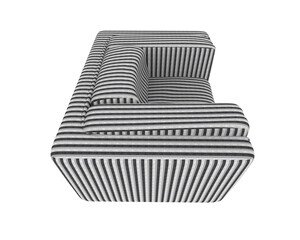 Modern Lounge Chair isolated on background. 3d rendering - illustration