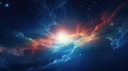 Fototapeta premium colorful galaxy in outer space