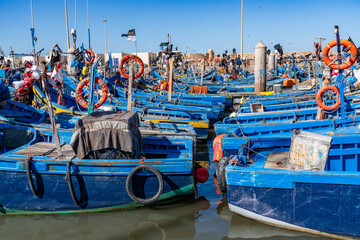 Views around Essaouira a port town in Morocco 