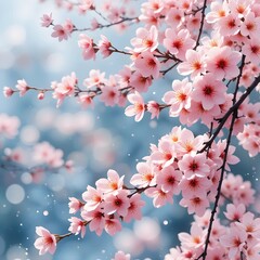 Obraz premium cherry blossoms in full bloom