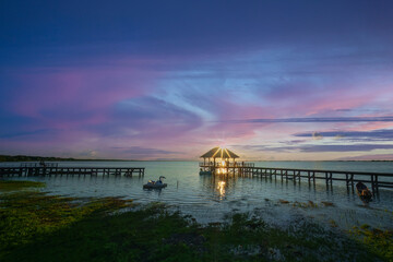 Laguna Bravo - Santa Rosa BENI in sunset