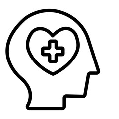 Brainstorming Vector Line Icon Design