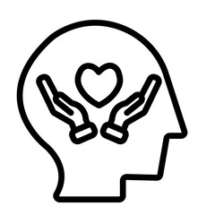 Self Care Vector Line Icon Design