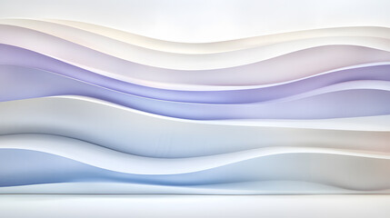 Obraz premium Flowing waves of colorful abstract design modern studio digital art minimalist environment close-up view visual aesthetics