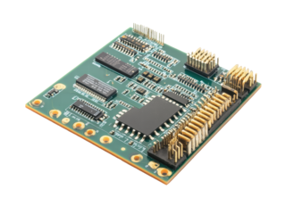 Isolated Green Electronic Circuit Board