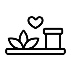 Therapeutic Tools Vector Line Icon Design