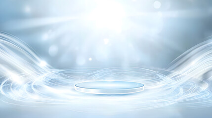 Illuminating experience abstract space visual design ethereal environment wide angle creative concept