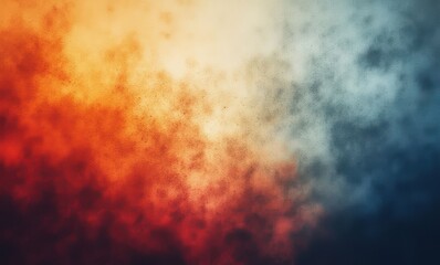 Abstract gradient of warm and cool colors