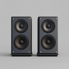 Fototapeta premium Outdoor speakers Isolated on white Background