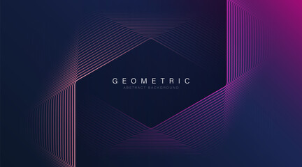 Abstract background. Hexagon halftone lines pattern. Hexagonal geometric design. Modern technology futuristic concept. Suit for poster, banner, brochure, cover, website, business, flyer