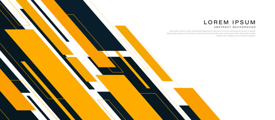 Abstract yellow and black geometric on white background. Diagonal geometric shapes element. Business template design. Modern corporate concept. Vector illustration
