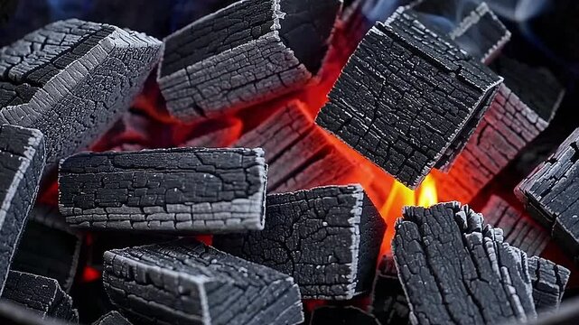 fire in the fireplace