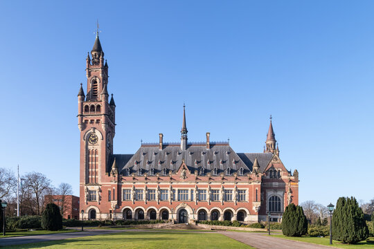 Peace Palace -Vredespaleis, International Court of Justice in The Hague in the Netherlands.
