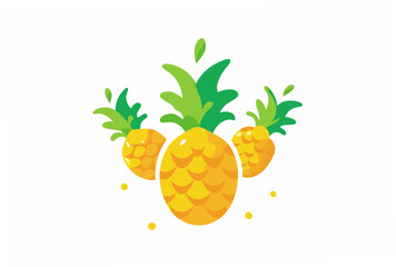pineapple on a white background