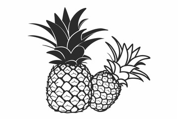 vector illustration of pineapple