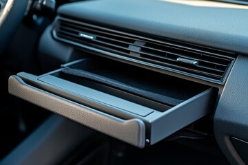 Open Car Glove Compartment Box