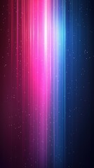 Fototapeta premium Vibrant vertical lights create a stunning cosmic display in an abstract space setting during nighttime