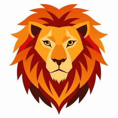 lion vector illustration isolated on white background