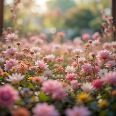 pink flowers in the garden