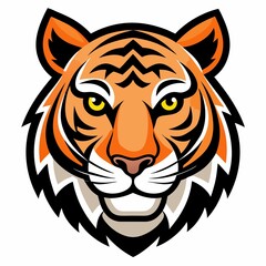 tiger head vector illustration