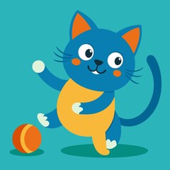 Obraz premium cat isolated on white background