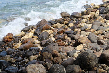 waves and rocks