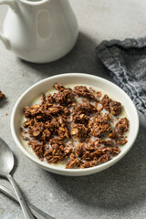 Homemade Healthy Chocolate Granola Breakfast Cereal