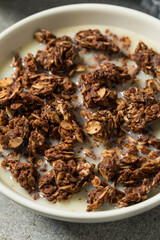 Homemade Healthy Chocolate Granola Breakfast Cereal