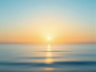 Fototapeta premium Serene Ocean Sunset Horizon