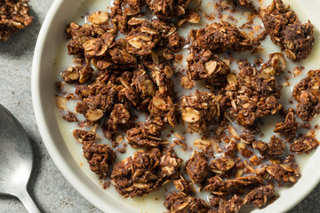 Homemade Healthy Chocolate Granola Breakfast Cereal