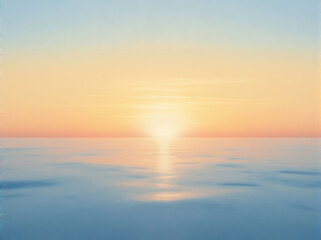 Obraz premium Serene Ocean Sunset Reflection